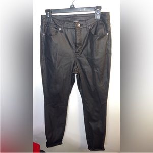 INC international concepts Faux Leather Cuffed Pants